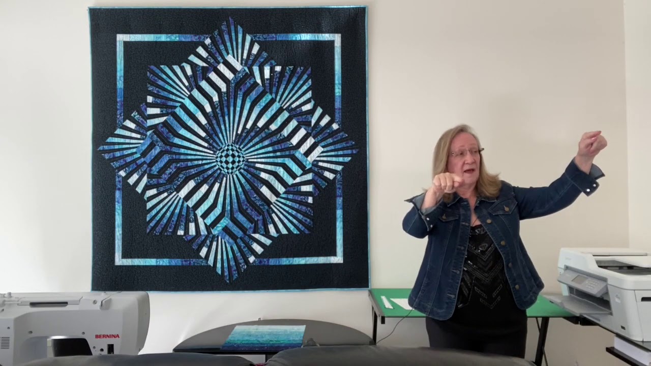 Spiral Motion, Spinning Around and Spin Out Quilt Pattern Basic Overview by KwiltArt