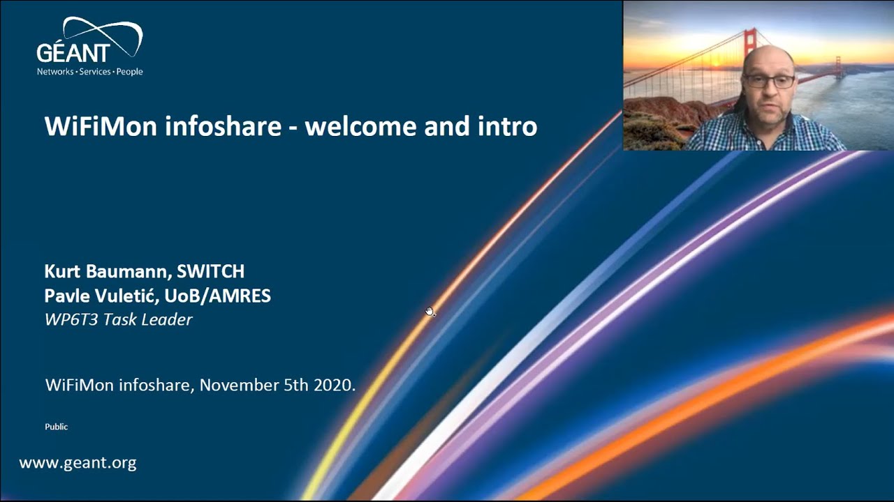 GÉANT Infoshare - Monitoring WiFi network performance with WiFiMon | 5 Nov 2020