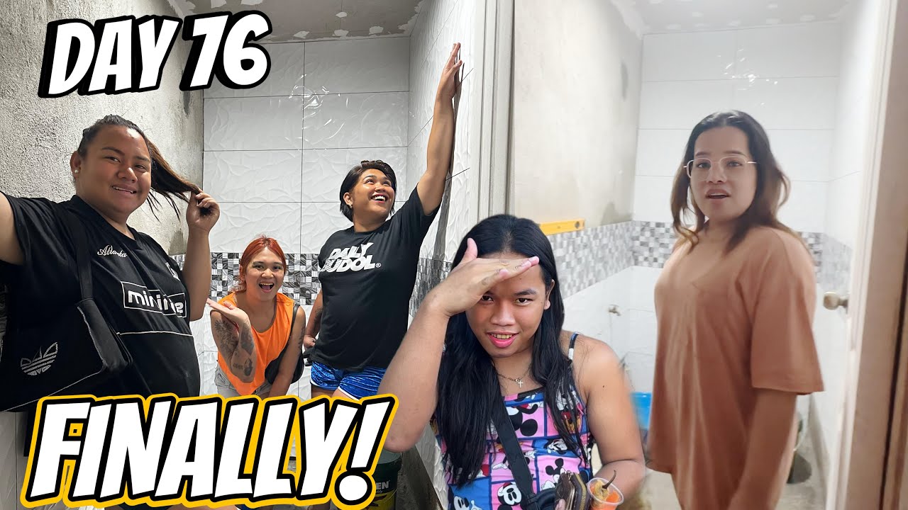 MALAPIT NA MATAPOS ANG CR NG BAGONG BAHAY! (BUMISITA ANG MGA BAYUT!) 😍❤️