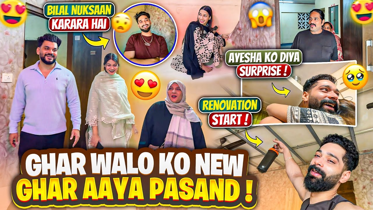 Ghar Walo Ko New Ghar Aaya Pasand 😍| Ayesha Ko Diya Surprise 😳 | Fokats | Abresh & Zeeshan