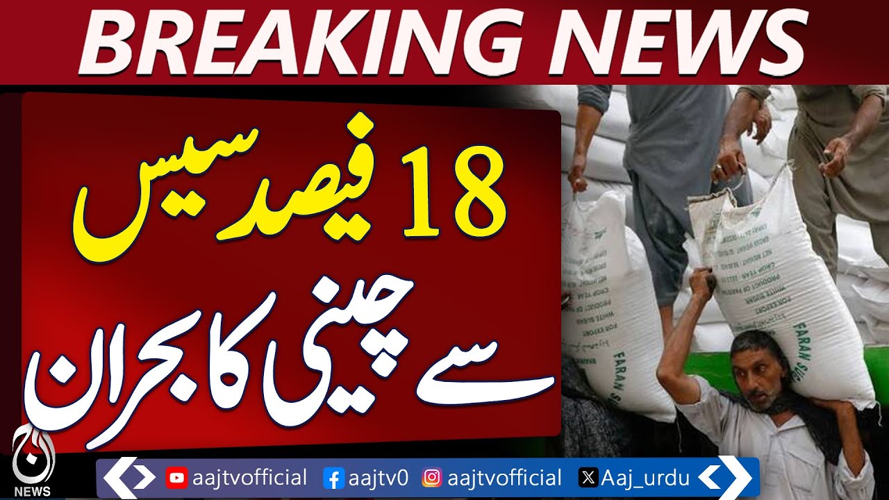 Sugar Price Hike | 18% Cess Tax Impact | Punjab Market Update - Aaj Pakistan News