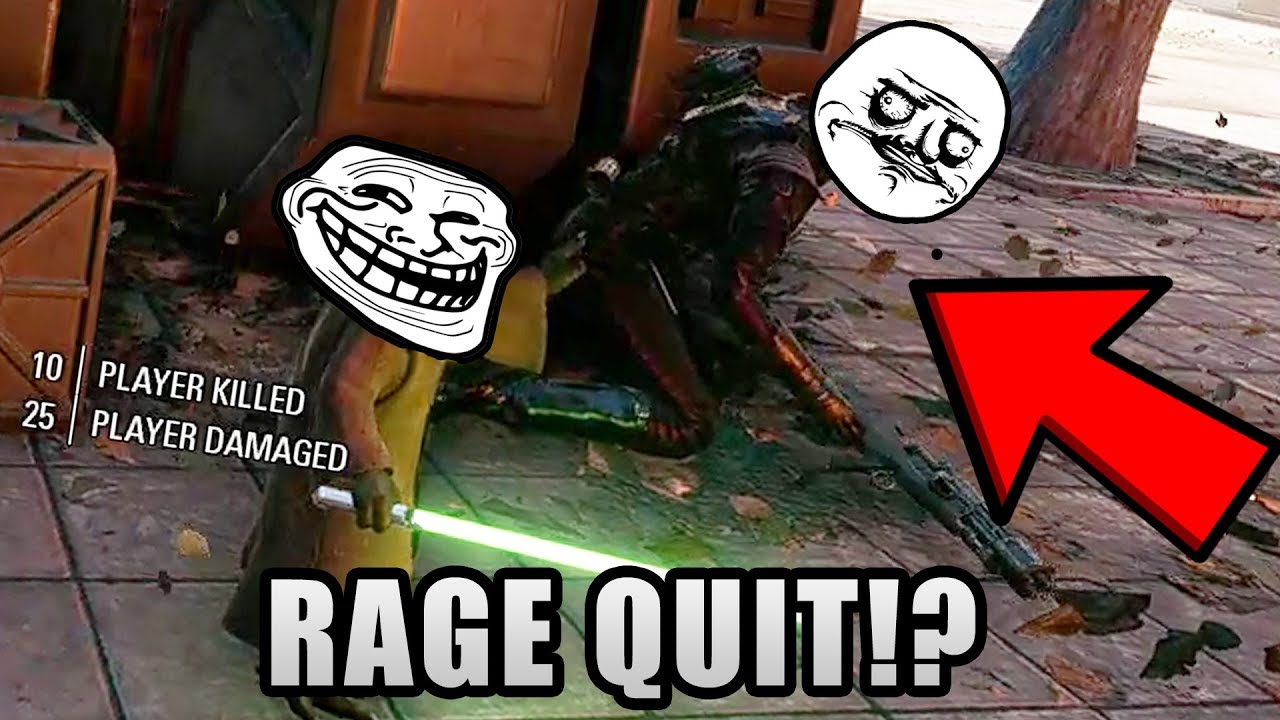 Player THIRSTED Me Then RAGE QUITS After I Kill Him?!?! - Star Wars Battlefront 2 Salty Player