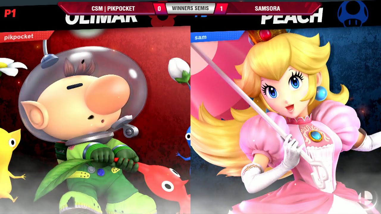 VS Weekly 12/13/18 - Winners Semis - CSM | PikPocket (Olimar) vs Samsora (Peach) - Smash Ultimate