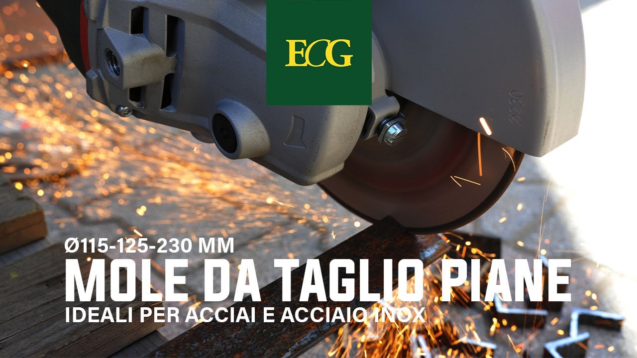 Mola da taglio piana ECG® ideale per acciai e ACCIAIO INOX