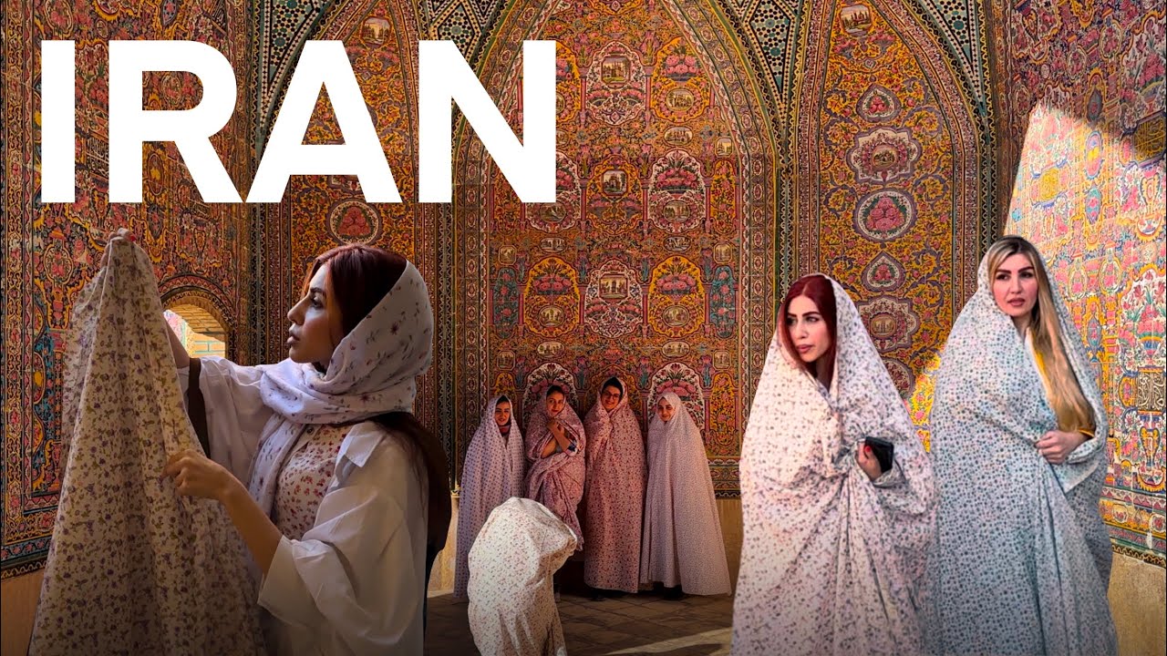 Nasir al-Molk Mosque ( pink mosque ) in Shiraz City IRAN 🇮🇷
