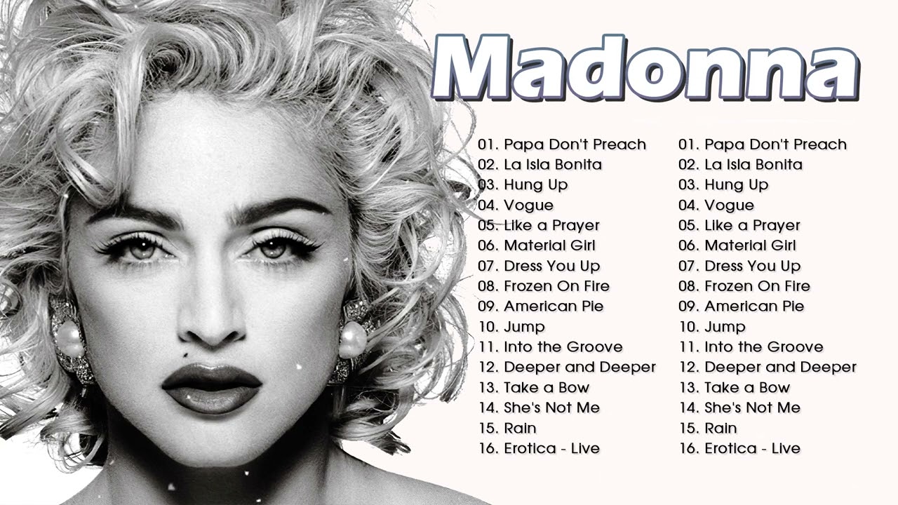 Madonna 2 Hours Non-Stop❤️ The Best Of Madonna Songs Ever ❤️ Madonna Greatest Hits Full Album