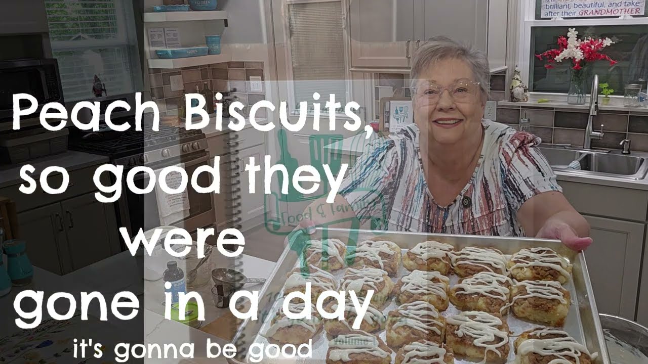Peach Biscuits, so good they were gone in a day