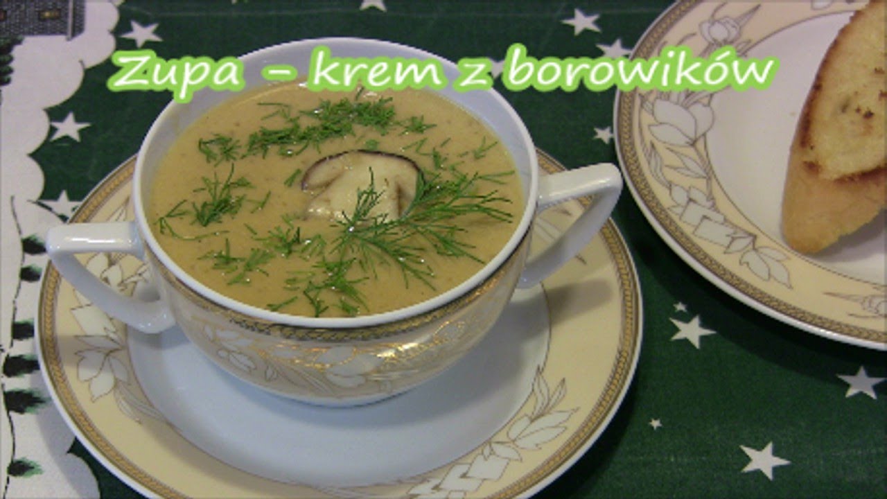 Kremowa zupa z borowików