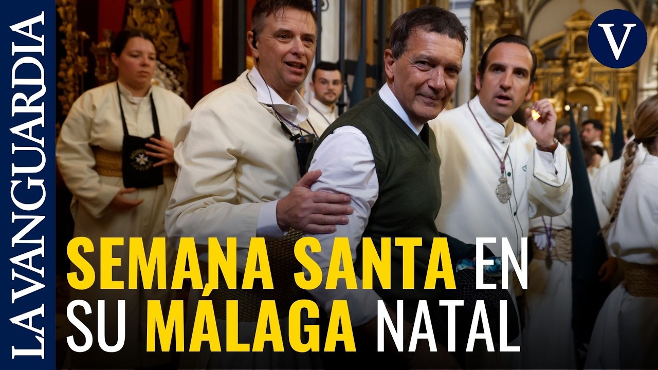 Antonio Banderas, uno m&aacute;s de la cofrad&iacute;a: &ldquo;La Semana Santa me une a mi tierra, a mis ra&iacute;ces&rdquo;