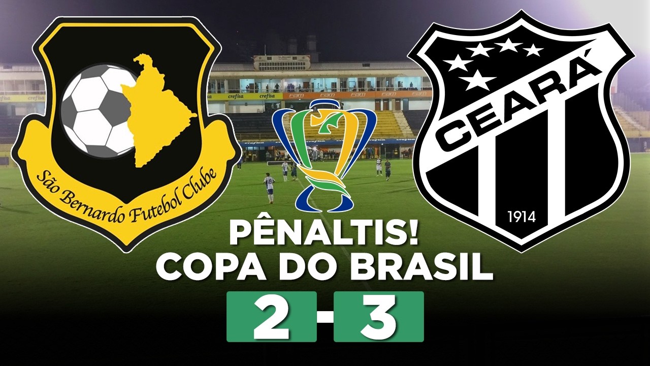 SÃO BERNARDO x CEARÁ AO VIVO Copa do Brasil 2026 Quarta fase | Narração