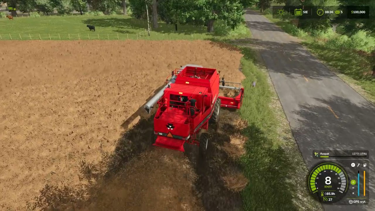 Farmerskie życie #1 Żniwa rzepaku i oprowadzenie po gospodarstwie. Farming Simulator 25