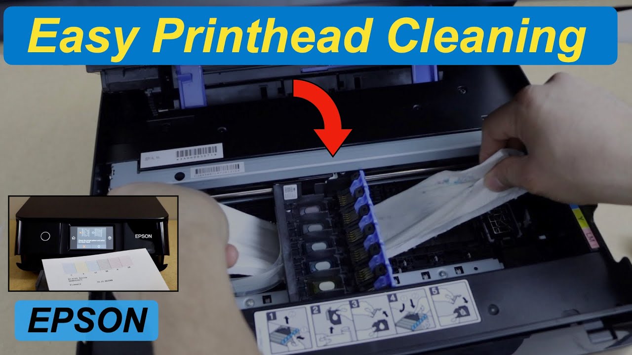 Unclog Epson Printhead With Damp Cloth, Epson XP 8700 Printhead Cleaning !
