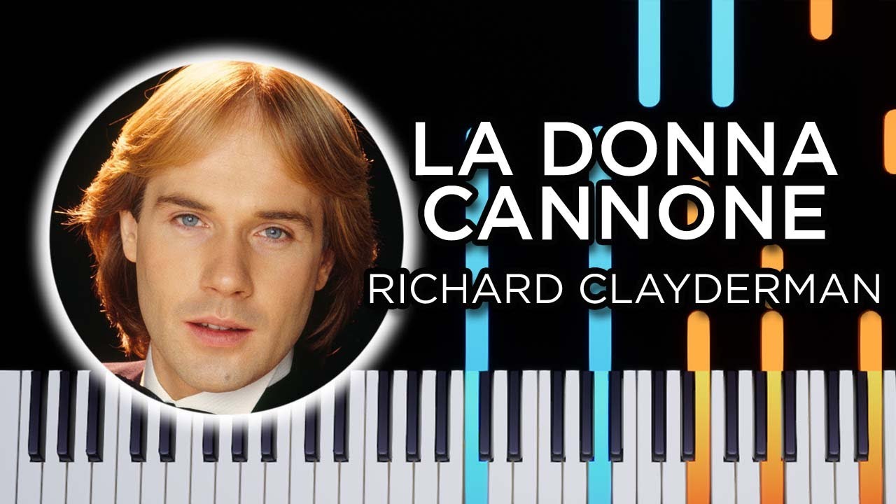 La Donna Cannone (Richard Clayderman) - Virtuoso piano solo tutorial