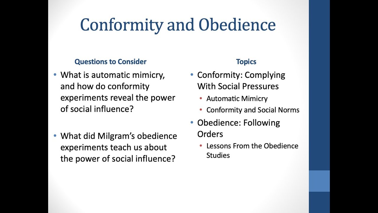 75 - Conformity and Obedience