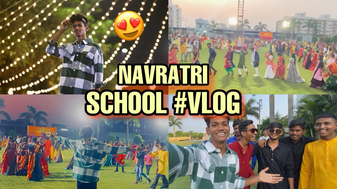 My School Navratri Function 😍 || Gyandeep Vidyalaya || #navratri2023 @nikhilnishad1647