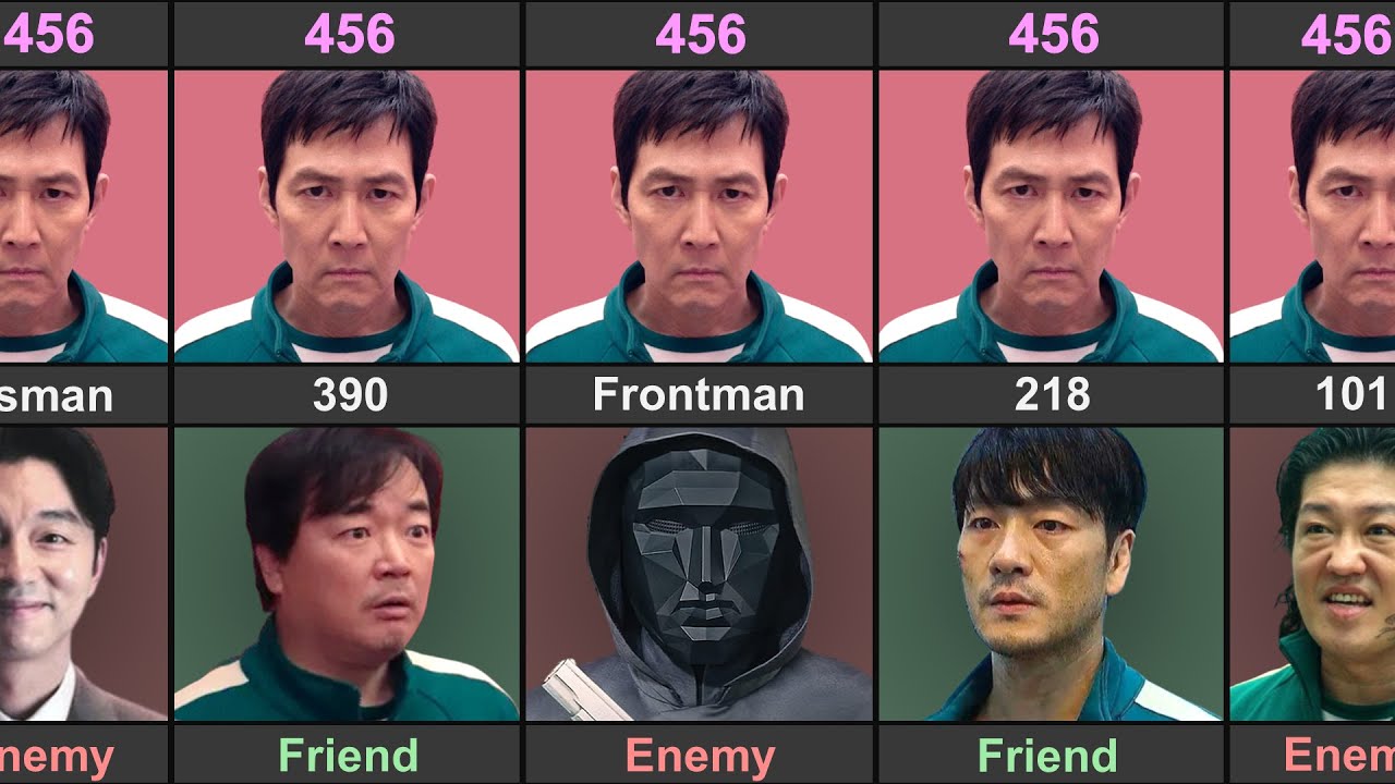 Squid Game Player 456 Friend And Enemy