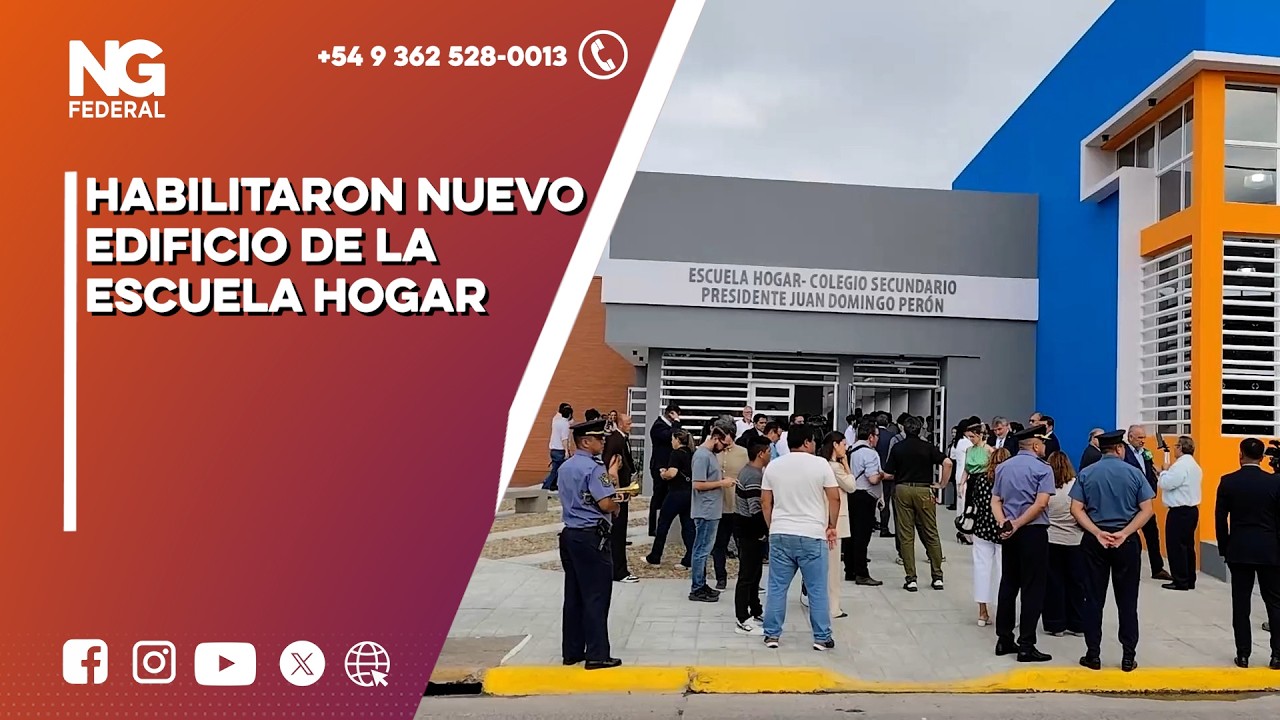 NGFEDERAL - HABILITARON NUEVO EDIFICIO DE LA ESCUELA HOGAR -            CORRIENTES