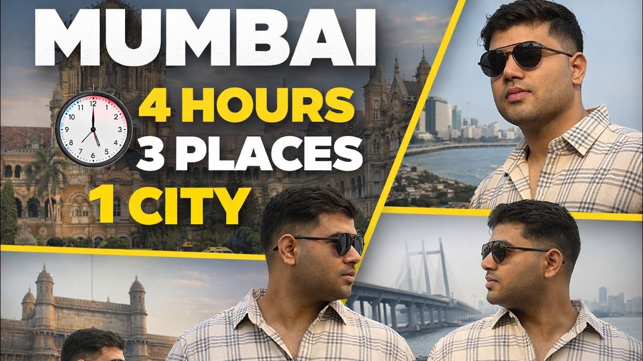 4 Hours ,3 Places , 1 City | Mumbai Before Goa |  Exploring Mumbai……….