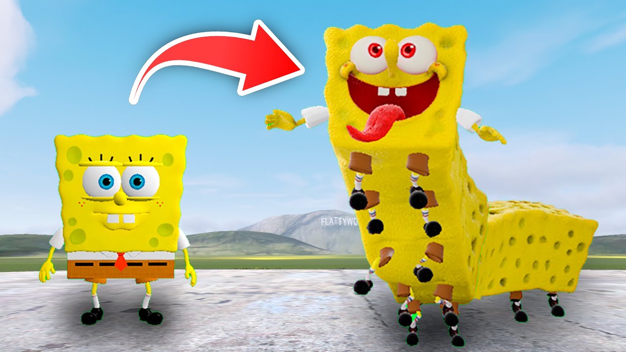 NEW ELONGATED SPONGEBOB EVOLUTION In Garry's Mod