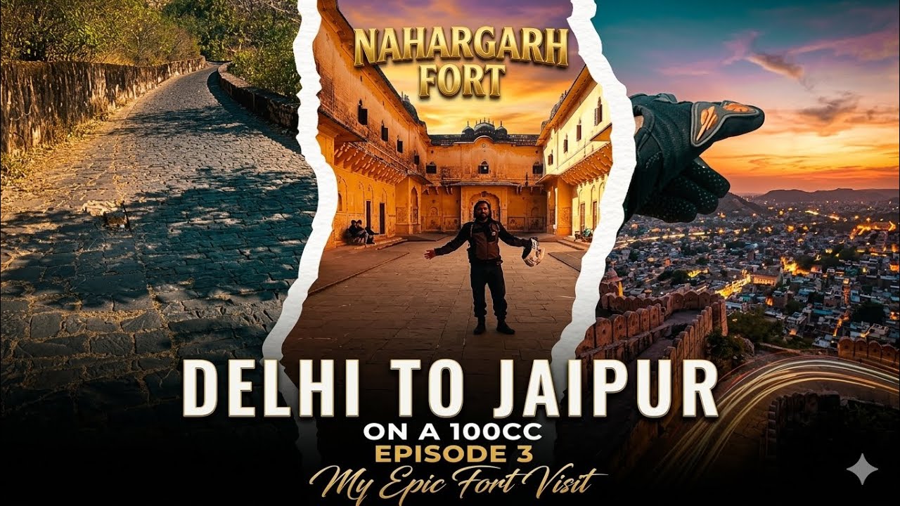 Ep-3 Delhi to Jaipur on 100cc Scooty Tvs Wego / Nahargarh Fort and Back to home