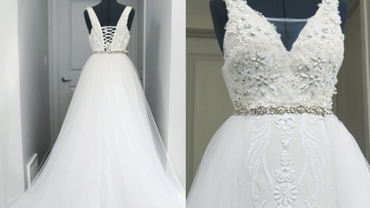WEDDING DRESS Tutorial | DETACHABLE TULLE OVER-SKIRT