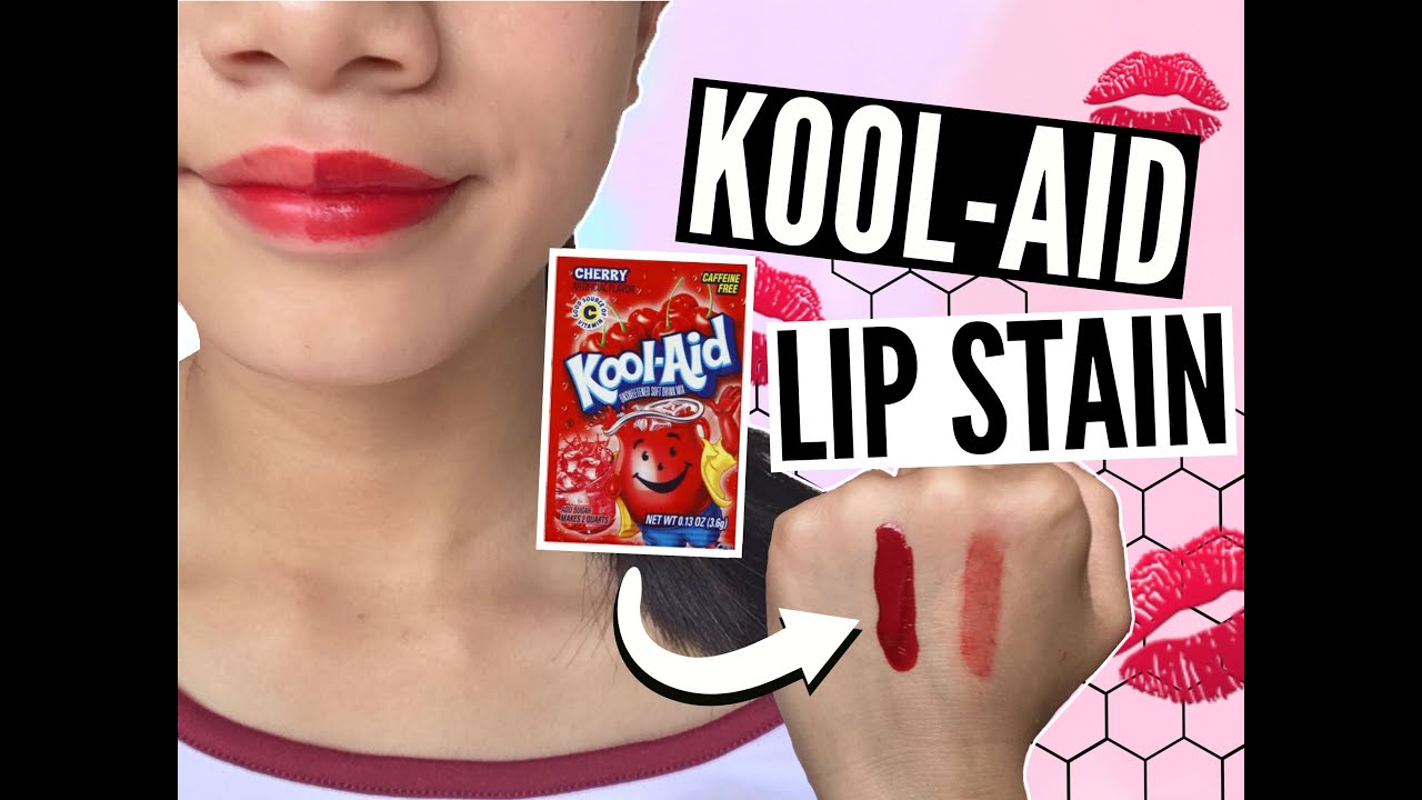 DIY Kool Aid Peel Off Lip Stain ☆ 2-3 INGREDIENTS //EliseLife