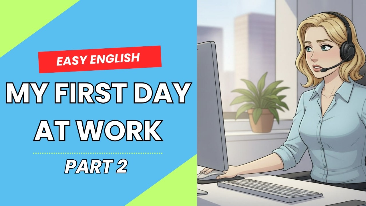 First Day At a New Job Pt. 2 | Easy English Listening Practice (B1)