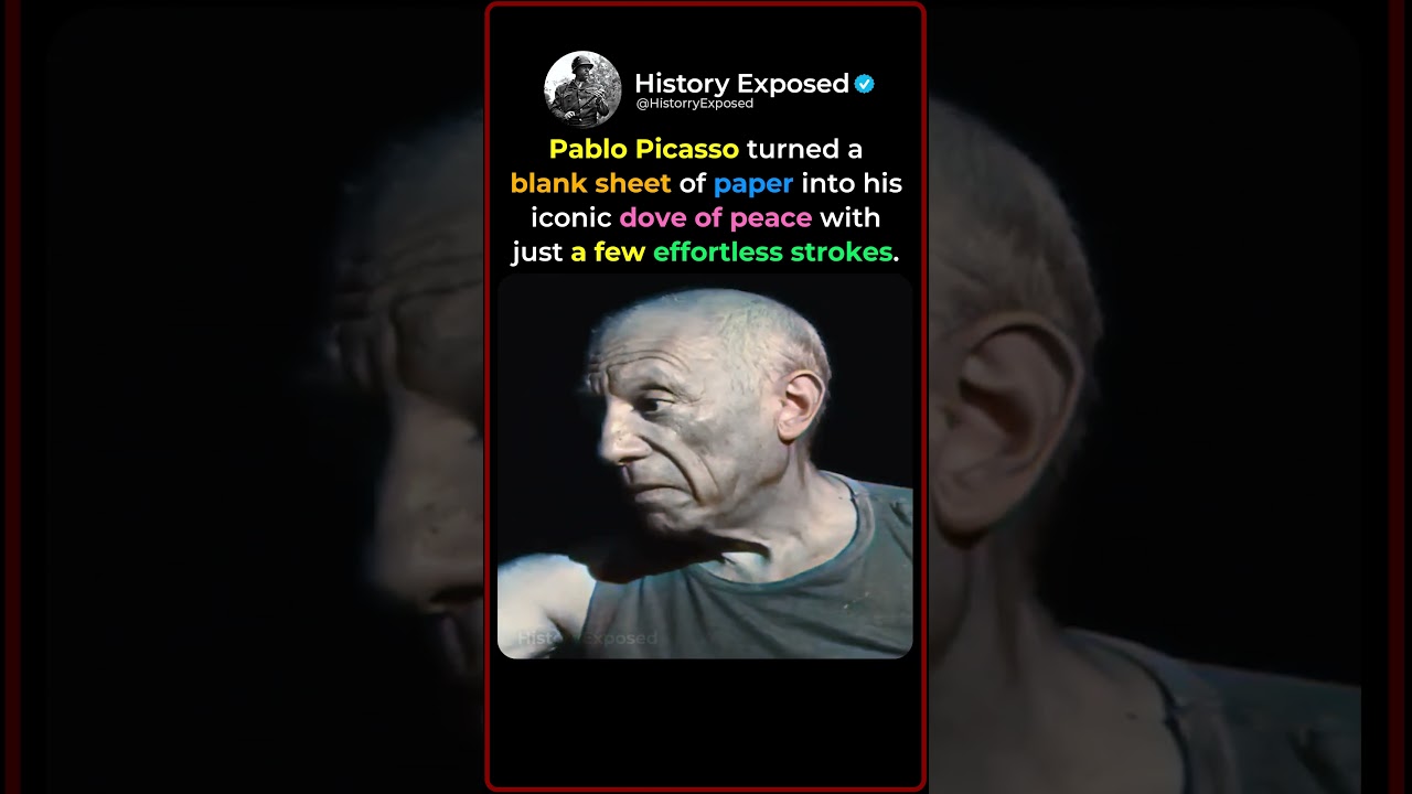 The Day Picasso Drew His Most Famous Symbol in Under a Minute ✍️🕊️