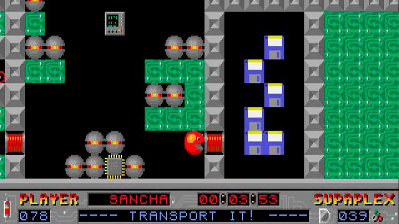 Supaplex (WITH COMMENTS): Level 78 - Transport It!