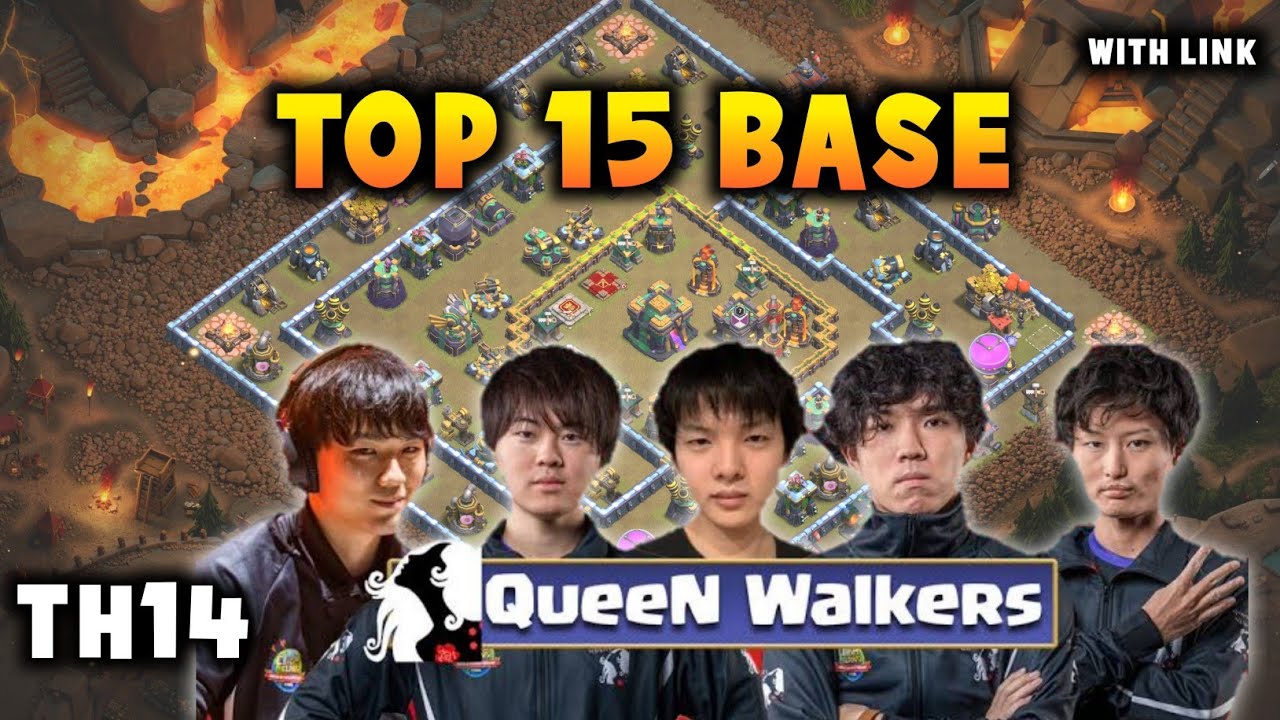 Top 15 Th14 Queen Walkers CWL Bases | Th14 War Base with Link from Queen Walkers Clan