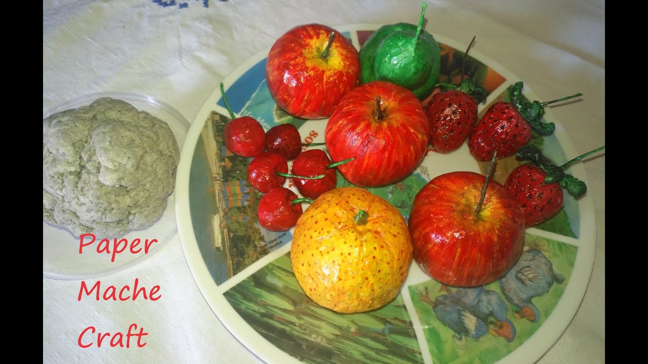 DIY Paper Mache Craft / Fruit