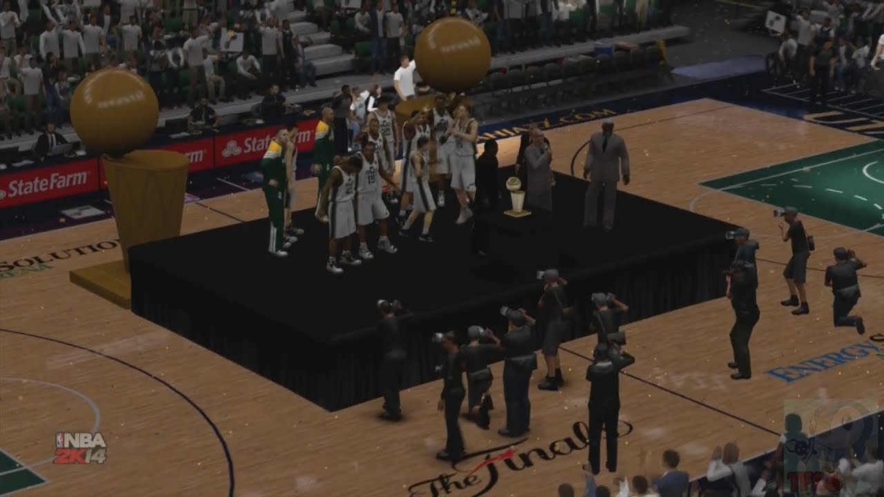 NBA 2K14 - Utah Jazz NBA Finals Introduction & Championship Celebration