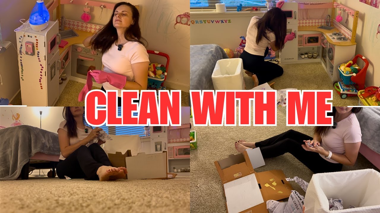 Cleaning the Kids&rsquo; Room 💜 Paper Chaos Gone! ASMR