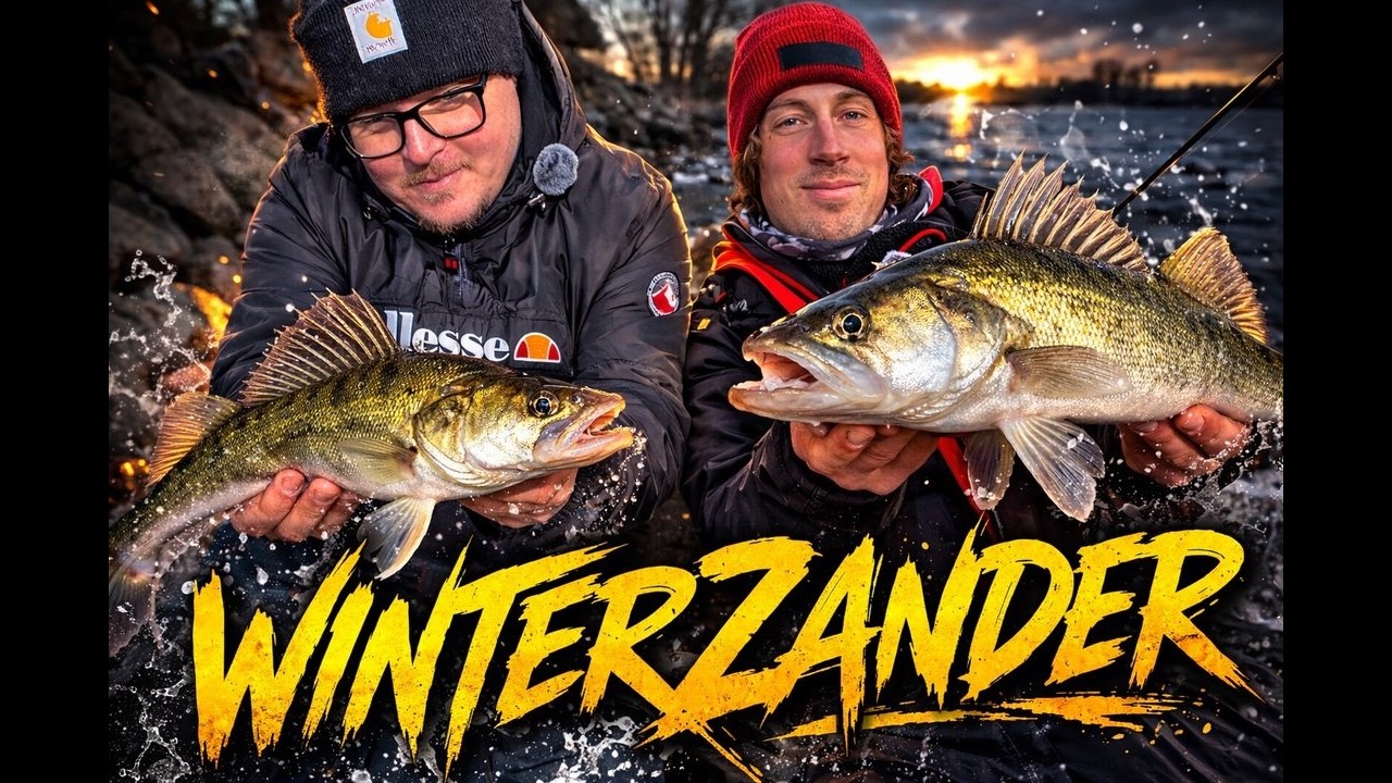 Winterzander am Rhein - Mit Gummifisch auf Räuberjagd