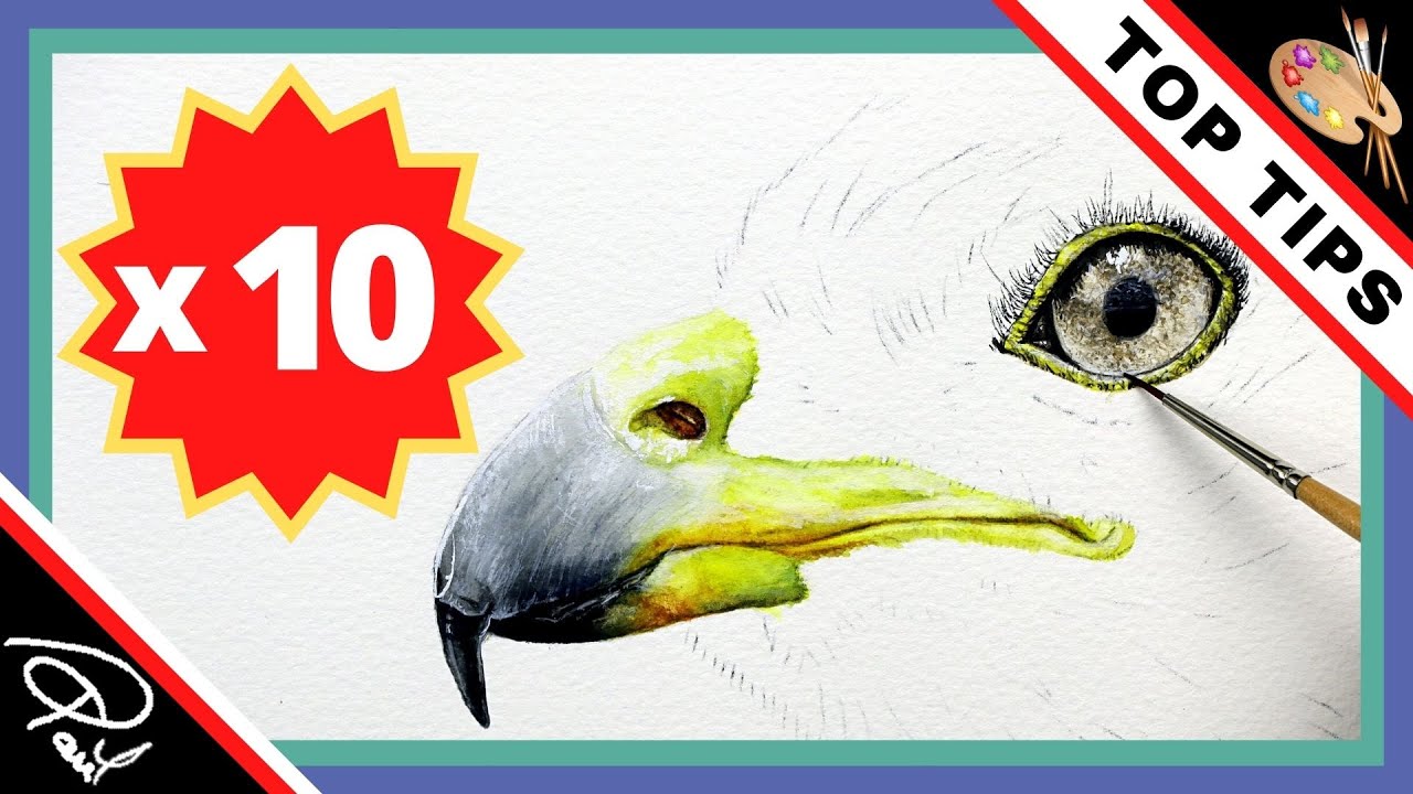How to Make Paintings Look More 3D (10 WATERCOLOR TIPS)