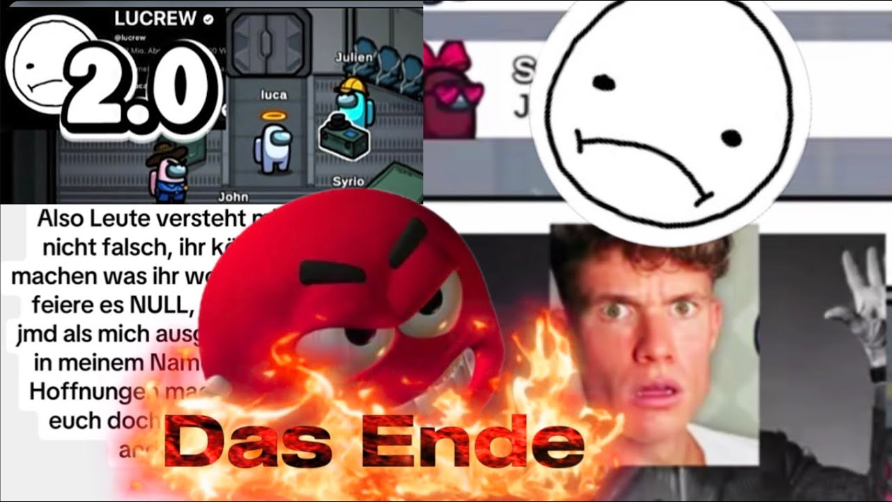 Das ist das Ende der Lucrew 2.0😢 #amongus #laserluca #luca #gaming #amongusgame 