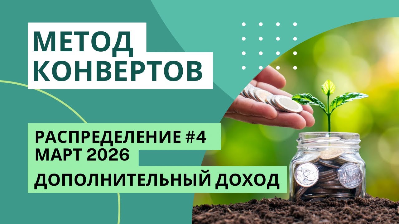 Деньги из дополнительного дохода | МЕТОД КОНВЕРТОВ 