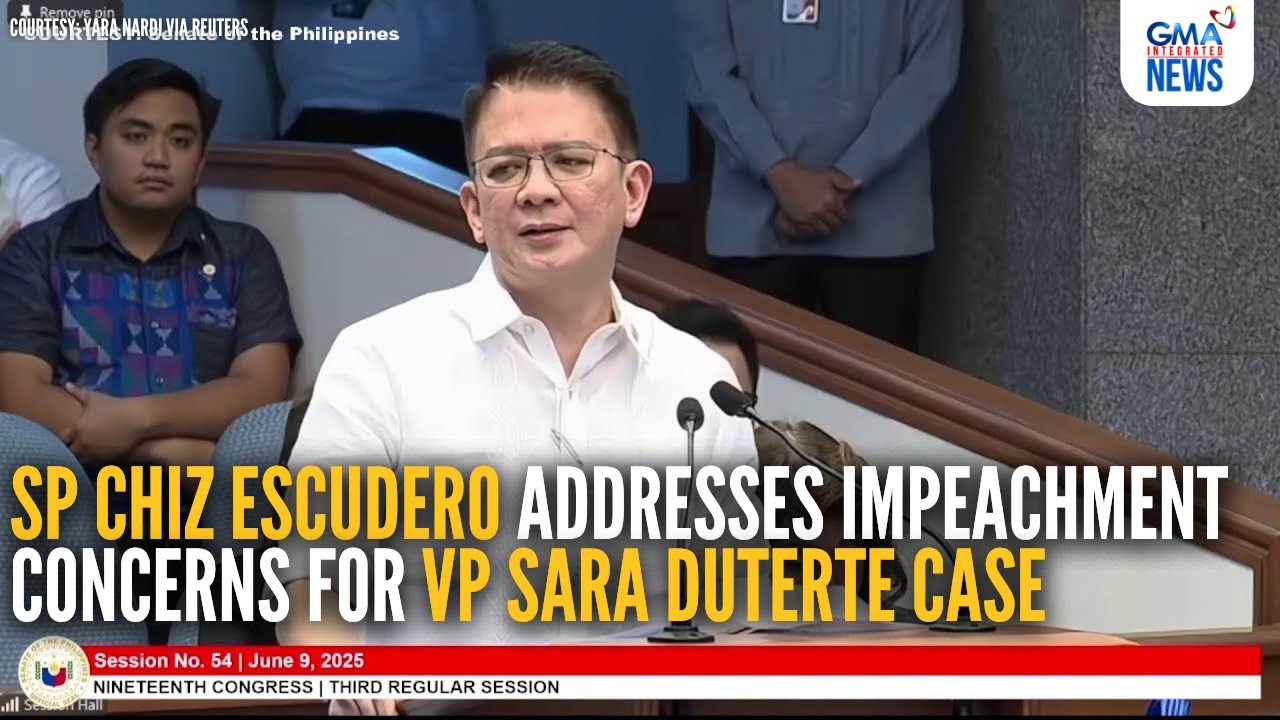 SP Chiz Escudero addresses impeachment concerns for VP Sara Duterte case | GMA Integrated News