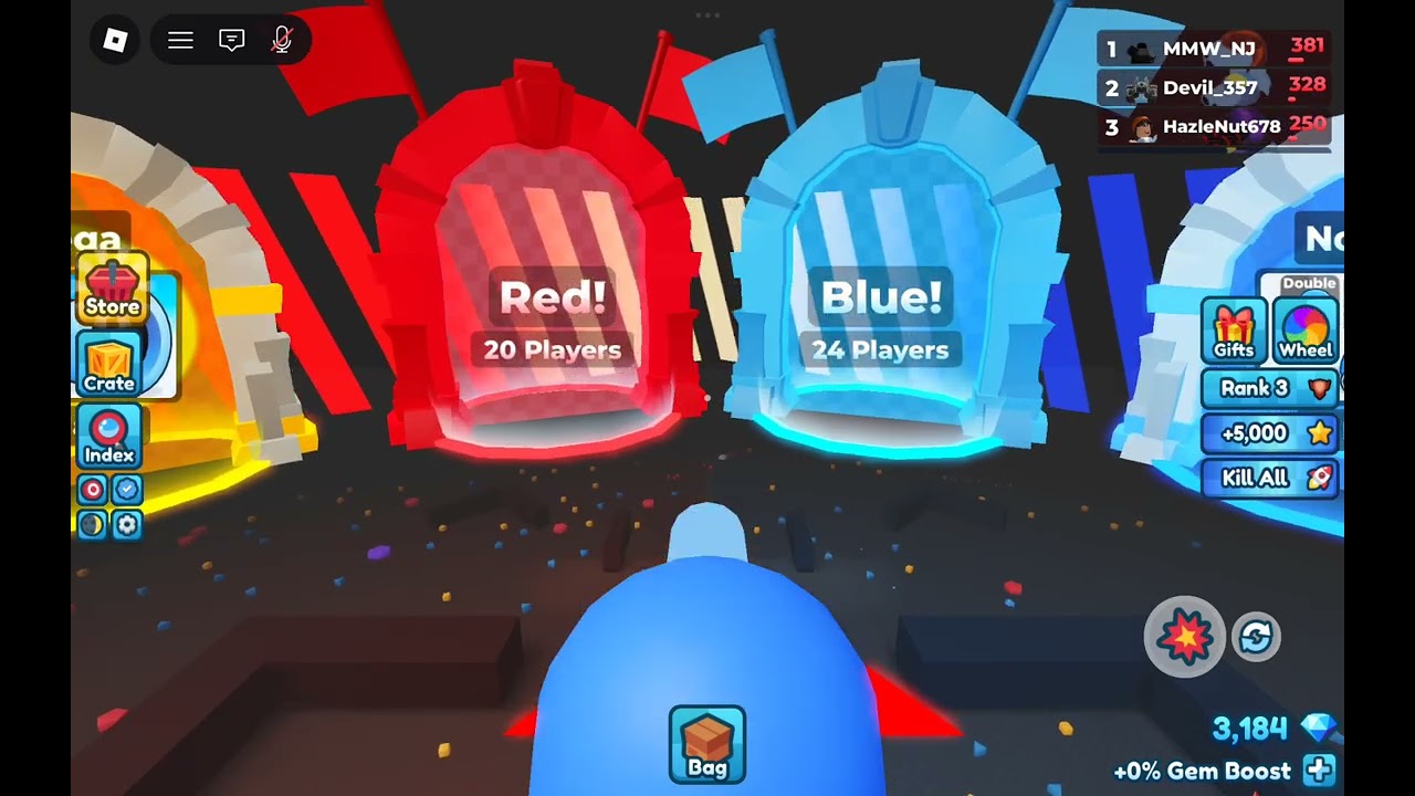 Playing in another new account