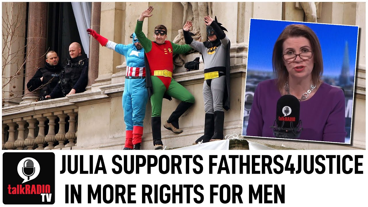 Julia Hartley-Brewer supports Fathers4Justice in more rights for men