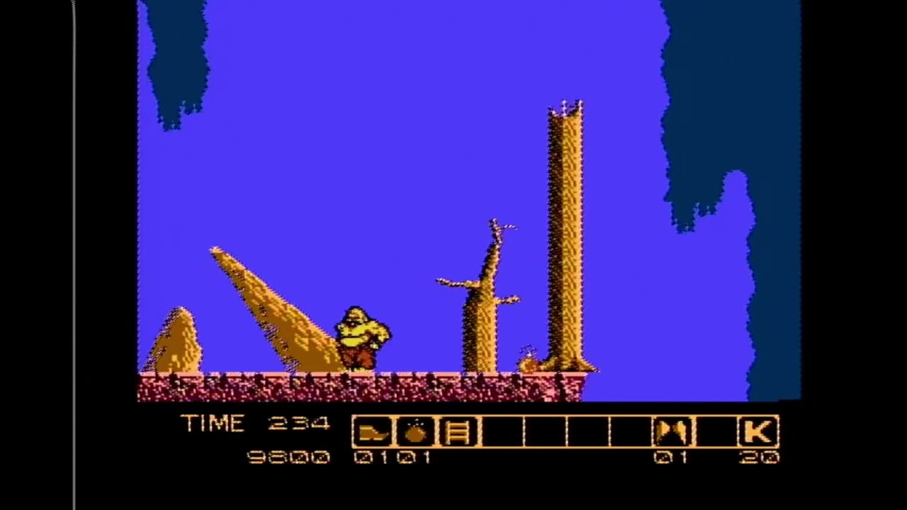 KARNOV (Nintendo NES) - Game Sample (real hardware) - No commentary