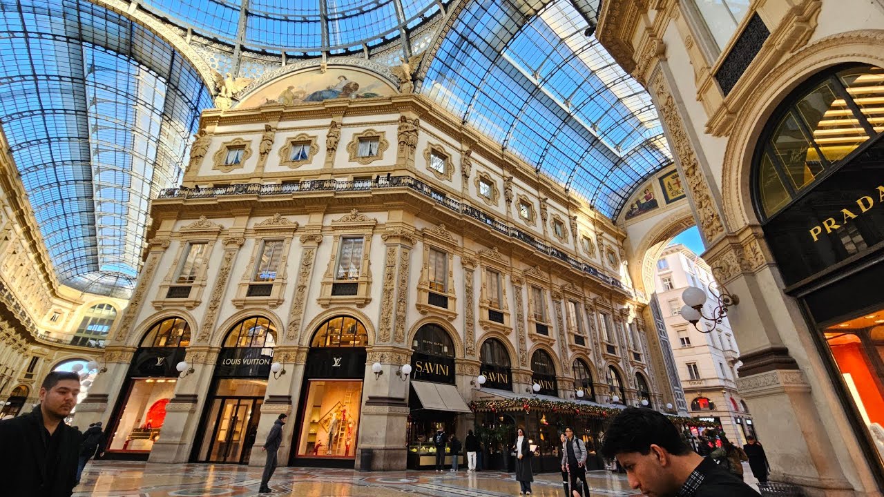 I day in Milan January,  Italy 