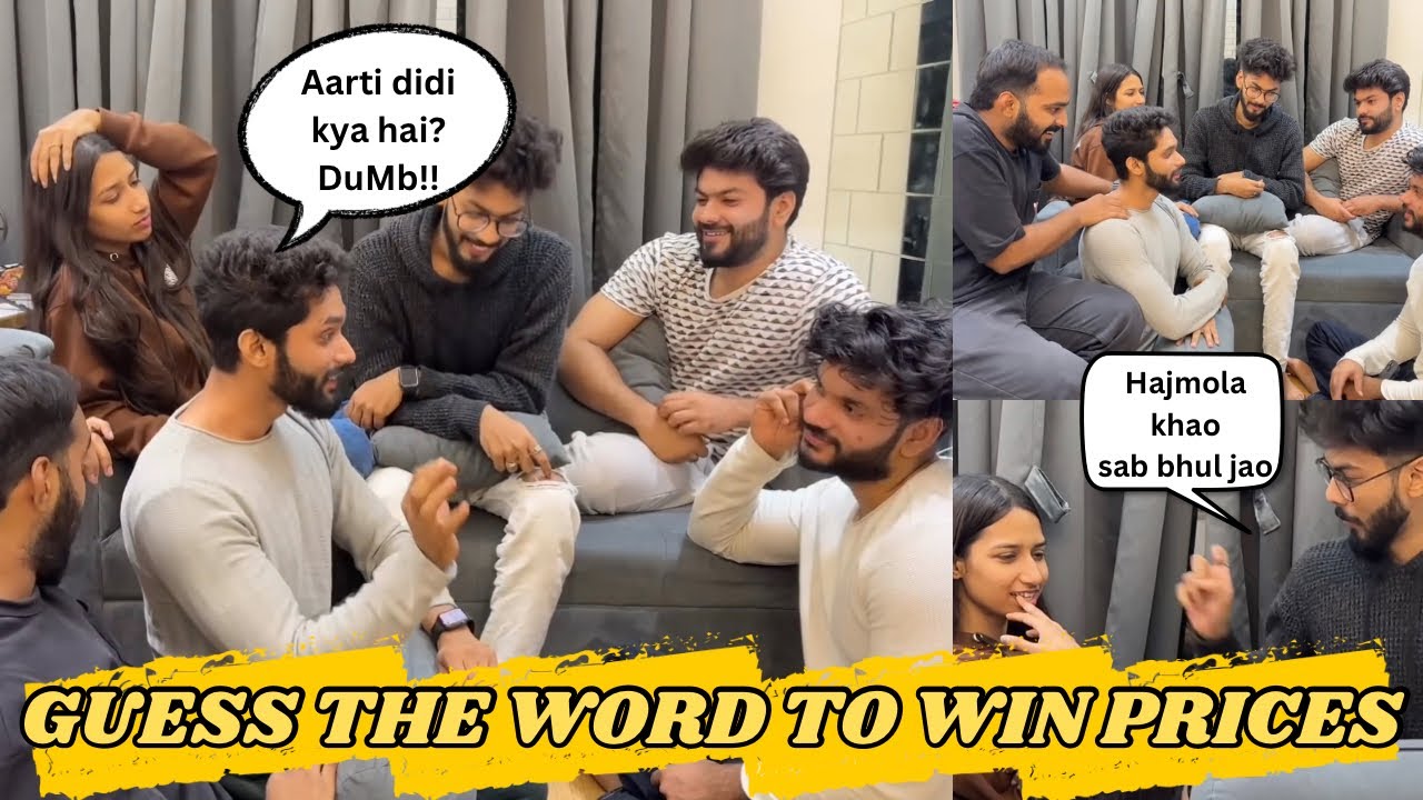 Guess The Word To Win Prices | Aarti Didi Bane Target😂| Zeeshan ki Yaddash ko Gai | AALTU FALTU |