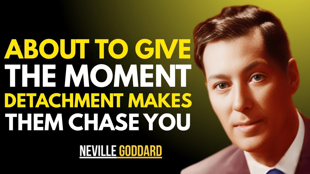 ABOUT TO GIVE THE MOMENT DETACHMENT MAKES THEM CHASE YOU || NEVILLE GODDARD || BEST TEACHINGS