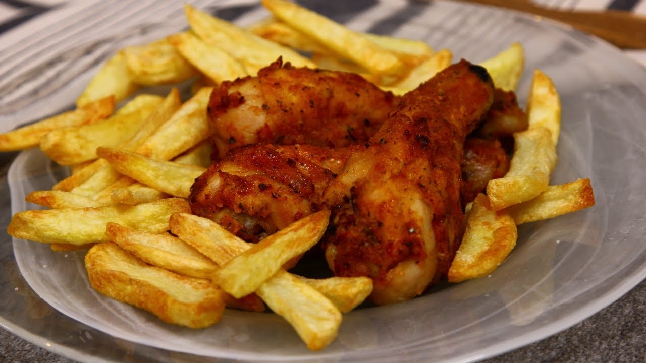 Панирано пиле без пържене в Airfryer с горещ въздух