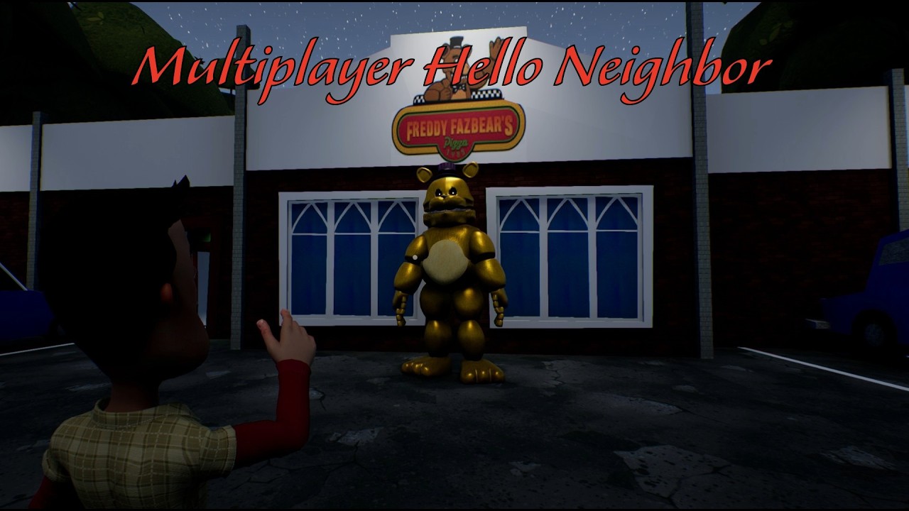 Hello Neighbor Multiplayer With My Friend  #helloneighbor #fnaf #fredbear
