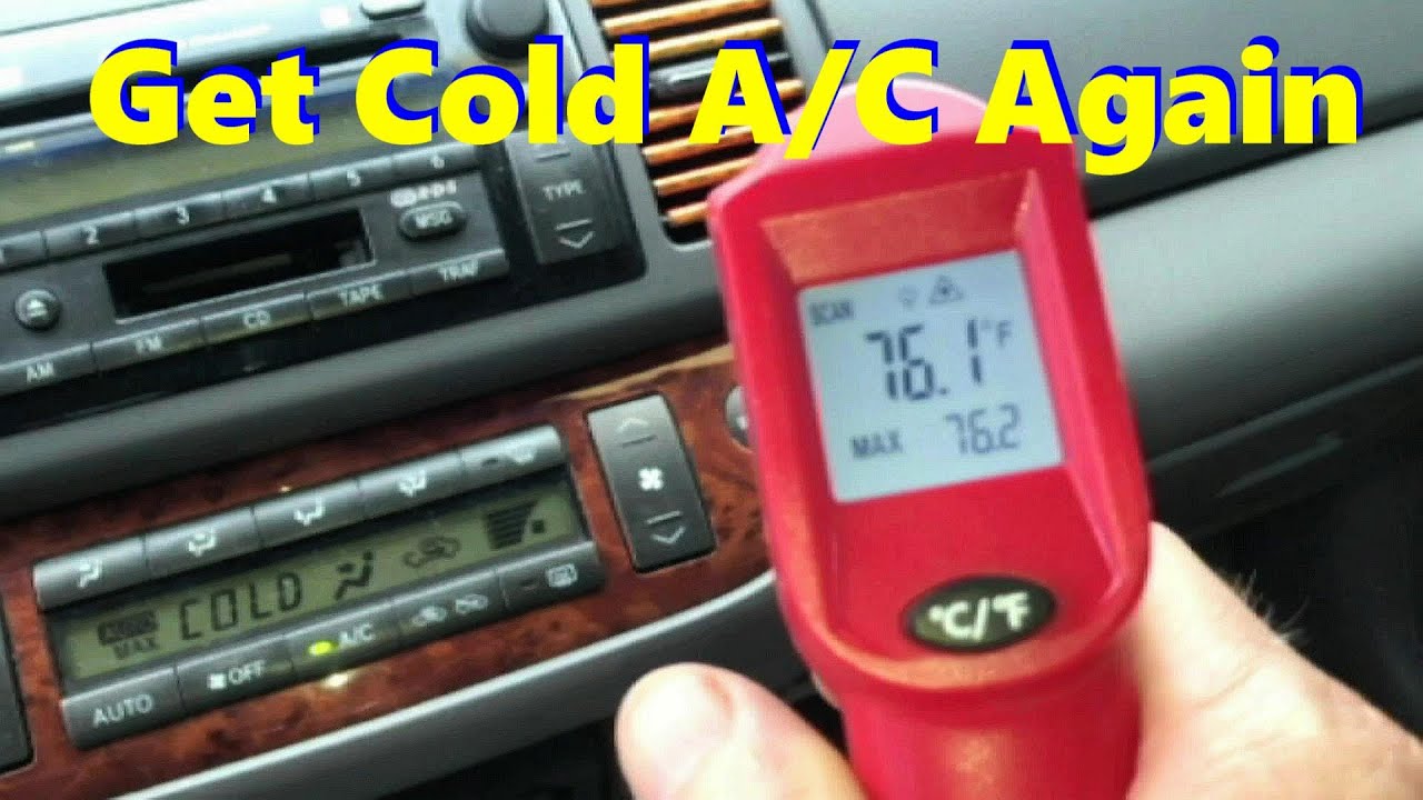 Зарядка кондиционера автомобиля Toyota Camry V6-30L