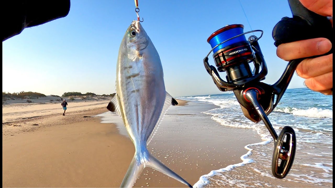 ז'רז'ור מלא אקשן של אוט-אוטים שחזרו והפתיעו 🐟 🔥 עם רולר וחוט חדשים - Pompanos fishing  EN/HE subs