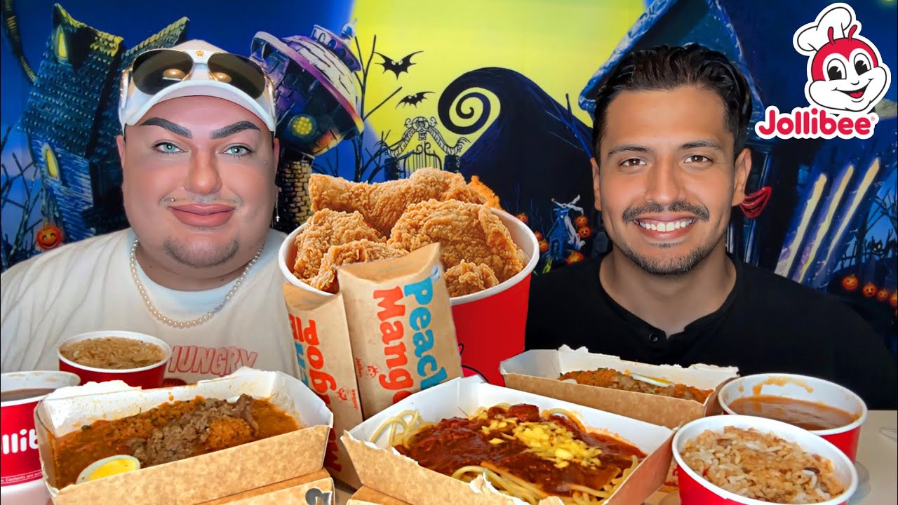 Mexican Guy Tries JOLLIBEE For The First Time • FILIPINO MUKBANG w/ @Jay Grubz