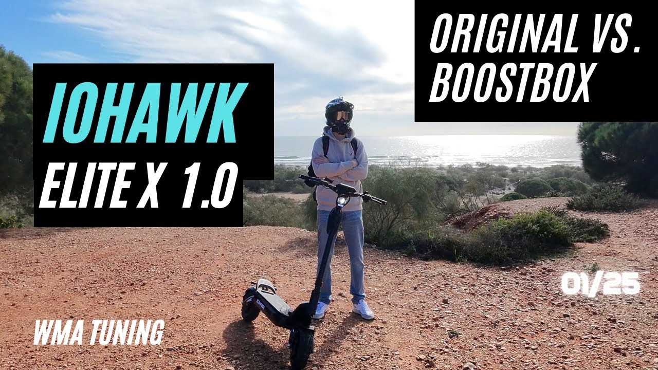 IoHawk Elite X 1.0 Testfahrt - Original vs. Boostbox! 50kmh+